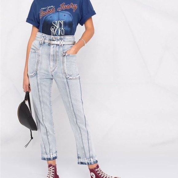 High Rise Light Blue Jeans - Picture 2 of 16